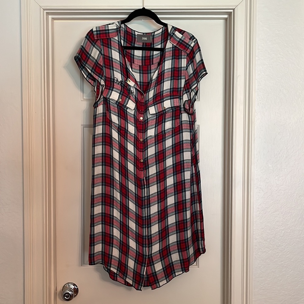 Plaid Shift Dress
